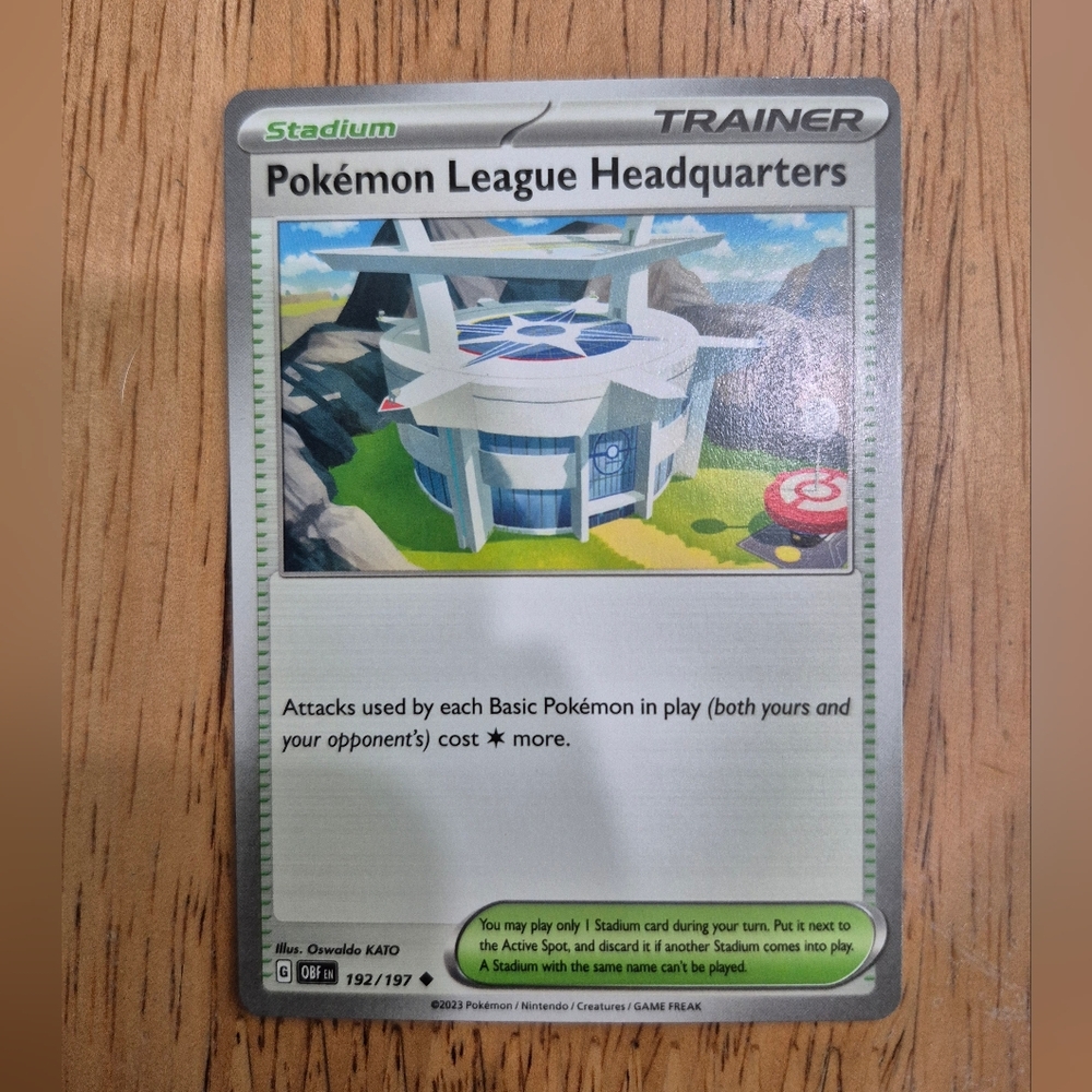 QTY 1 Pokémon League Headquarters Stadium Card